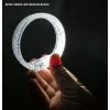 Nessiworld Beyaz-Gümüş Led Işıklı Baskı Yapılabilen Pilli Bileklik Bilezik 1,5 cm Genişlik