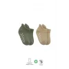 Nessiworld Bistyle 2Li Altı Havlu Sneakers Kaymaz Çorap 20501 Nil Bej