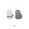 Nessiworld Bistyle 2Li Penye Babet Silikon Çemberli Çorap 30102 Gri Beyaz