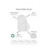 Nessiworld Bistyle 2Li Penye Babet Silikonlu Basic Çorap 30104 Gri Beyaz