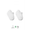 Nessiworld Bistyle 2Li Sneakers Kaymaz Basic Penye Çorap BS20103 Beyaz Beyaz