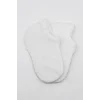 Nessiworld Bistyle 2Li Sneakers Kaymaz Basic Penye Çorap BS20103 Beyaz Beyaz