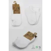 Nessiworld Bistyle 2Li Sneakers Kaymaz Basic Penye Çorap BS20103 Beyaz Beyaz