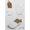 Nessiworld Bistyle 2Li Sneakers Kaymaz Basic Penye Çorap BS20103 Beyaz Beyaz