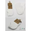 Nessiworld Bistyle 2Li Sneakers Kaymaz Basic Penye Çorap BS20103 Ekru Ekru