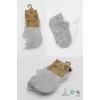 Nessiworld Bistyle 2Li Sneakers Kaymaz Basic Penye Çorap BS20103 Gri Beyaz