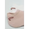 Nessiworld Bistyle 2Li Sneakers Smile Penye Çorap BS20106 Pembe Ekru
