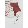 Nessiworld Bistyle 3Lü Penye Kız Soket Çorap BS10112 Pudra