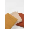 Nessiworld Bistyle 6lı Müslin Mendil 20x20 cm 90106 Kiremit Bej Hardal