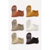 Nessiworld Bistyle 6Lı Sneakers Kaymaz Penye Çorap BS20102 Toprak