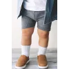 Nessiworld Bistyle Basic Kaymaz Penye Soket Çorap 3Lü BS10107 Nil Ekru Bej