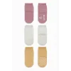 Nessiworld Bistyle Basic Kaymaz Penye Soket Çorap 3Lü BS10107 Pudra Ekru Somon