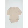 Nessiworld Bistyle Organik Natural Basic Style Kruvaze Uzun Kol Body BS17102 Bej