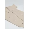 Nessiworld Bistyle Organik Natural Basic Style Kruvaze Yarım Kol Body BS17101 Bej
