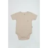 Nessiworld Bistyle Organik Natural Basic Style Yarım Kol Body BS17103 Bej