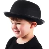 Nessiworld Charlie Chaplin Stil Çocuk Şapkası – Siyah Melon Parti Şapkası