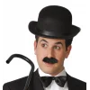 Nessiworld Charlie Chaplin Stil Yetişkin Şapkası – Siyah Melon Parti Şapkası