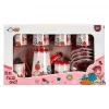 Nessiworld Çiçek Desenli Metal Çay Seti 12 Parça