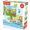 Nessiworld Fisher Price Baby Railway & Bedtime 2’si 1 Arada Puzzle