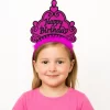 Nessiworld Fuşya Happy Birthday Prenses Tacı – Doğum Günü Taç Aksesuarı