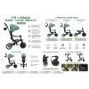 Nessiworld Globber Explorer 4in1 Katlanabilir Bisiklet Zeytin Yeşili