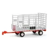 Nessiworld Greenlight 1/64 Down on the Farm Series 9- Silver & Red Bale Throw Wagon