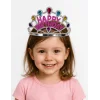 Nessiworld Gümüş Renk Happy Birthday Yazılı Doğum Günü Tacı 60 cm