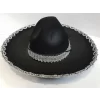 Nessiworld Gümüş Renk Şeritli Meksika Mariachi Latin Şapkası 55 cm Çocuk