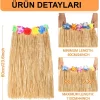 Nessiworld Hawaii Tarzı Hula Eteği – 60 cm Hasır Naturel Etek