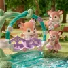 Nessiworld 5801 Sylvanian Families Geyik Bebekler ve Çiçekli Salıncak Seti +3 yaş
