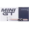 Nessiworld Mini GT 1/64 Car Hauler Trailer White MGTAC21