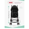 Nessiworld Moje Simple Pratik Baston Bebek Arabası Gri