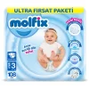 Nessiworld Molfix Bebek Bezi Ultra Fırsat Paketi 3 Beden 4-9 Kg 108 Adet