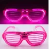 Nessiworld Pembe Led Işıklı Parti Gözlüğü - Neon Glow Şerit Gözlük 3 Modlu