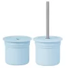 Nessiworld   Pipetli Silikon Bardak Seti Mineral Blue / Powder Grey