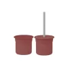 Nessiworld    Pipetli Silikon Bardak Seti Velvet Rose / Powder Grey