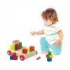 Nessiworld  PlayWood Ahşap Renkli Küp Bloklu Araba 312