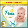 Nessiworld Prima Premium Care Bebek Bezi Fırsat Paketi 3 Beden 96 Adet