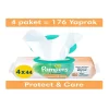 Nessiworld Prima Protect & Care Islak Havlu Mendil 4Lü 176 Yaprak