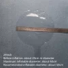 Nessiworld  Rose Gold Renk Simli Yuvarlak Şeffaf Balon 24 İnç
