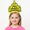 Nessiworld Sarı Happy Birthday Prenses Tacı – Doğum Günü Taç Aksesuarı