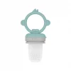 Nessiworld  Silikon Püre Meyve Sebze Emziği Aqua Green / Powder Grey