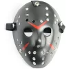 Nessiworld   Siyah Renk Kırmızı Çizgili Tam Yüz Hokey Jason Maskesi Hannibal Maskesi