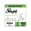 Nessiworld Sleepy Natural Külot Bez Gross Paket 7 Beden 100 Adet