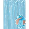 Nessiworld Soft Mavi Püsküllü Kapı Perdesi - Parti, Baby Shower, Sünnet Süsü 1x2 m