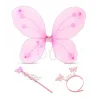 Nessiworld Toz Pembe Renk Kelebek Kanadı Tacı ve Sopası 50x37 cm