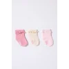 Nessiworld U.S.Polo Kız Bebek Çorap USB2208 Pudra Ekru Somon