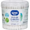 Nessiworld Wee Baby Kulak Temizleme Çubuğu (200 Adet) 906