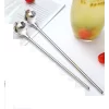 Paslanmaz Metal 2 li Kaşıklı Pipet Fırça Seti