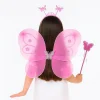 Pembe Kız Seti – 50 cm Kanadı, Taç ve Asa